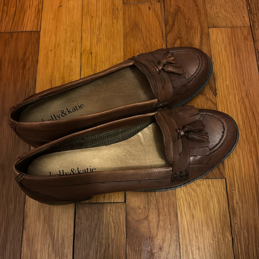 Leather loafers